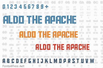 Derfor lektier at donere Aldo the Apache Font Download - Fonts4Free