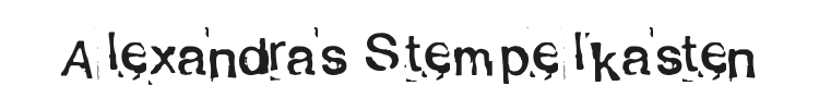 Alexandras Stempelkasten Font Preview