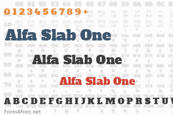 Alfa Slab One Font