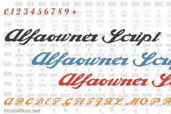 Alfaowner Script Font