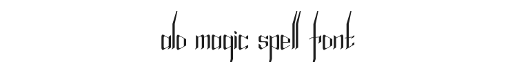Alfheim Online Magic Spell Font Preview