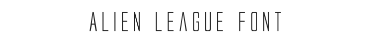 Alien League Font Preview