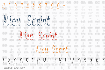 Alien Script Font