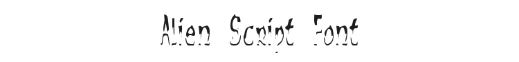 Alien Script Font Preview