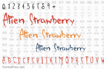 Alien Strawberry Font