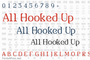 All Hooked Up Font