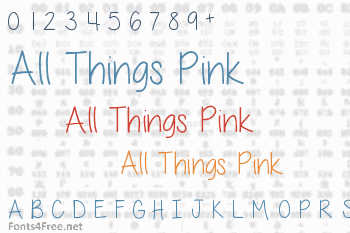 All Things Pink Font