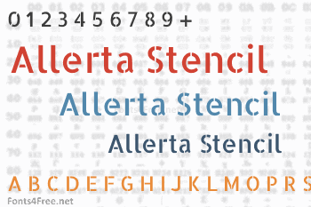 Allerta Stencil Font