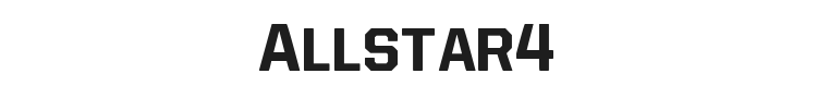 Allstar4 Font Preview