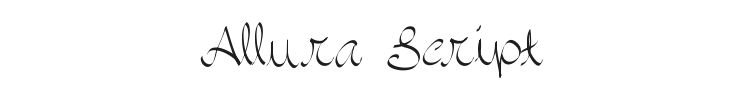 Allura Script Font Preview