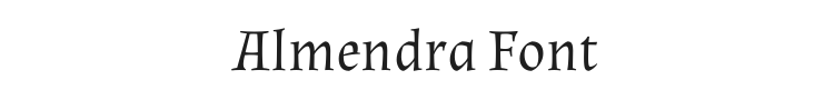 Almendra Font