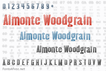 Almonte Woodgrain Font