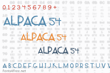 Alpaca 54 Font