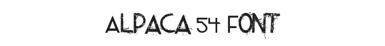 Alpaca 54 Font