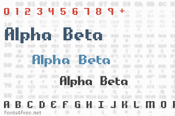 Alpha Beta Font