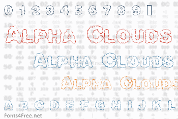 Alpha Clouds Font