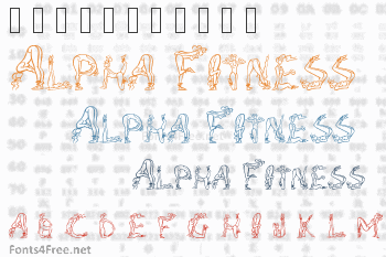 Alpha Fitness Font