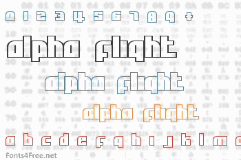 Alpha Flight Font