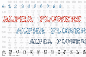 Alpha Flowers Font