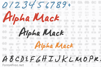 Alpha Mack Font