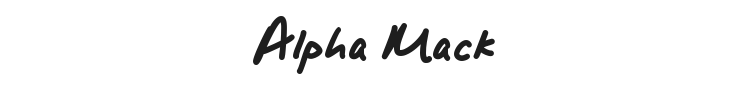 Alpha Mack Font