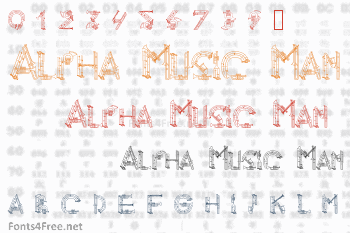 Alpha Music Man Font