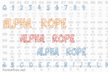 Alpha Rope Font