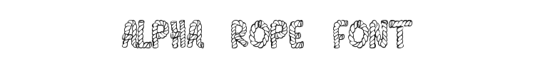 Alpha Rope Font Preview