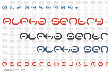 Alpha Sentry Font