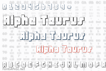 Alpha Taurus Font