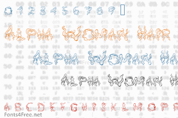 Alpha Woman Hair Font