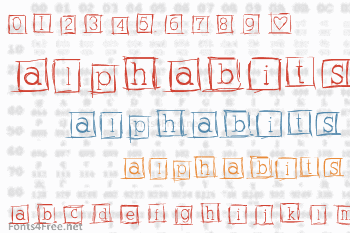 Alphabits Squared Font