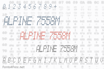 Alpine 7558M Font