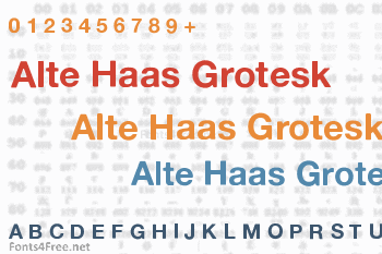 Alte Haas Grotesk Font