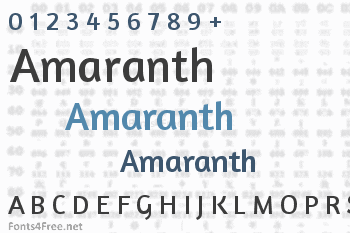 Amaranth Font