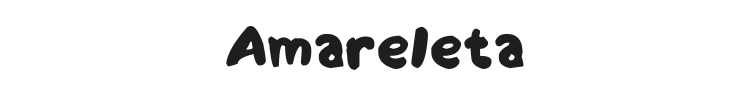 Amareleta Font Preview