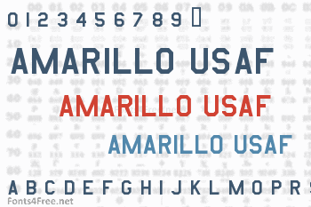 Amarillo USAF Font