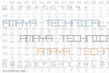 Amaya Technical Font