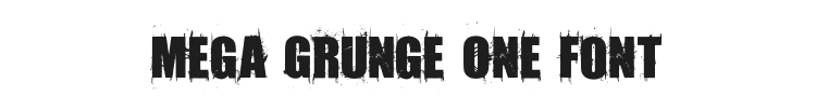 Amaz Mega Grunge One Font Preview