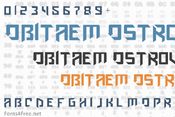 Amaz Obitaem Ostrov Font