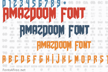 AmazDooM Font