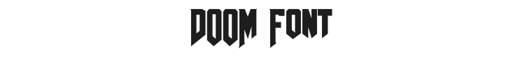 AmazDooM Font