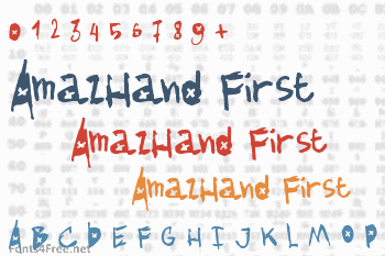 AmazHand First Font