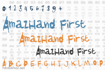 AmazHand First Font