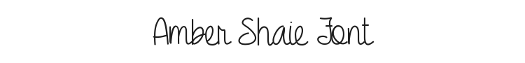 Amber Shaie Font Preview