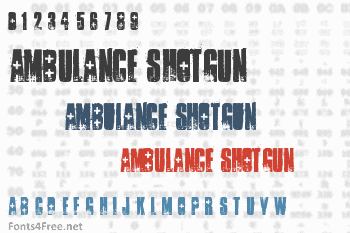 Ambulance Shotgun Font