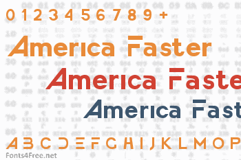 America Faster Font