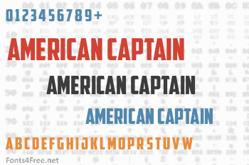 American Captain Font