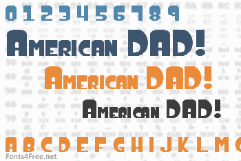 American DAD! Font
