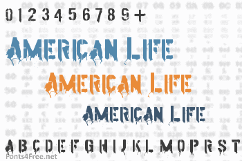 American Life Font